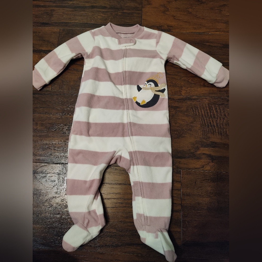 6 month footed babygirl pajamas